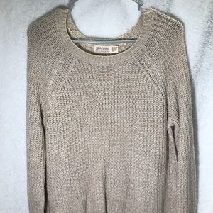 Faded glory cream knit sweater